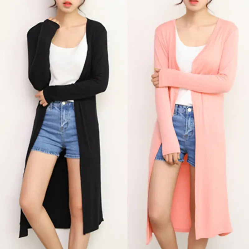 Spring Autumn Plus Size Sun Protection Cardigan