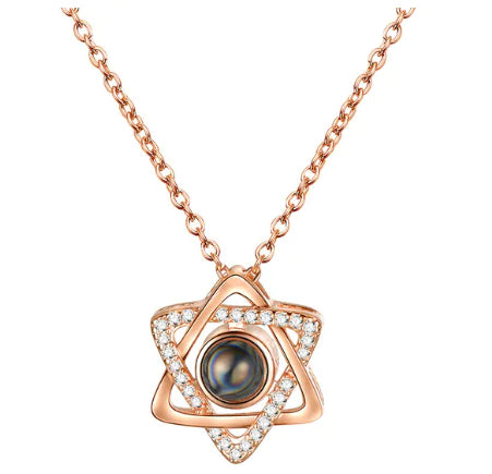 "925 Silver Necklace with 100 'I Love You' Languages"