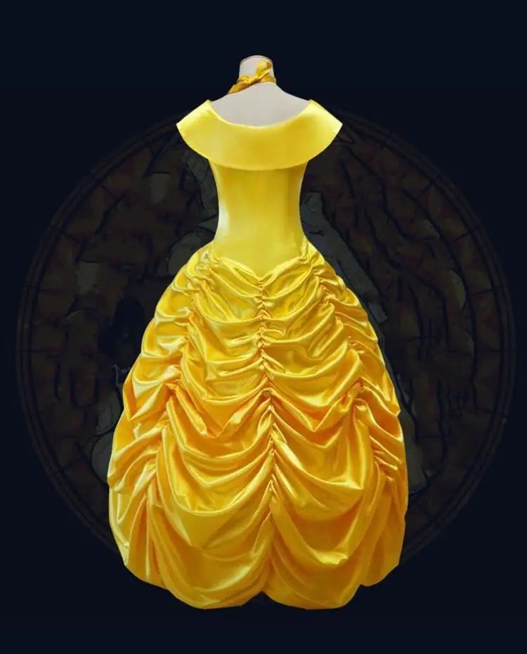 "New Women's Yellow Cotton Dress"