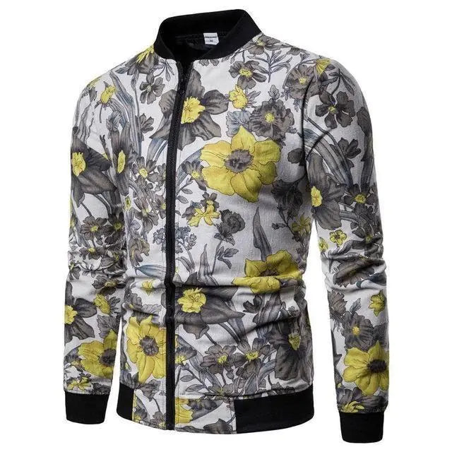 Men's Floral Jacket and Outerwear