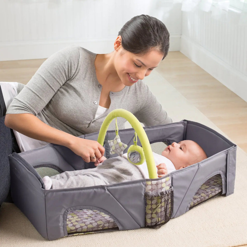 Portable Baby Safety Travel Crib with Folding Design