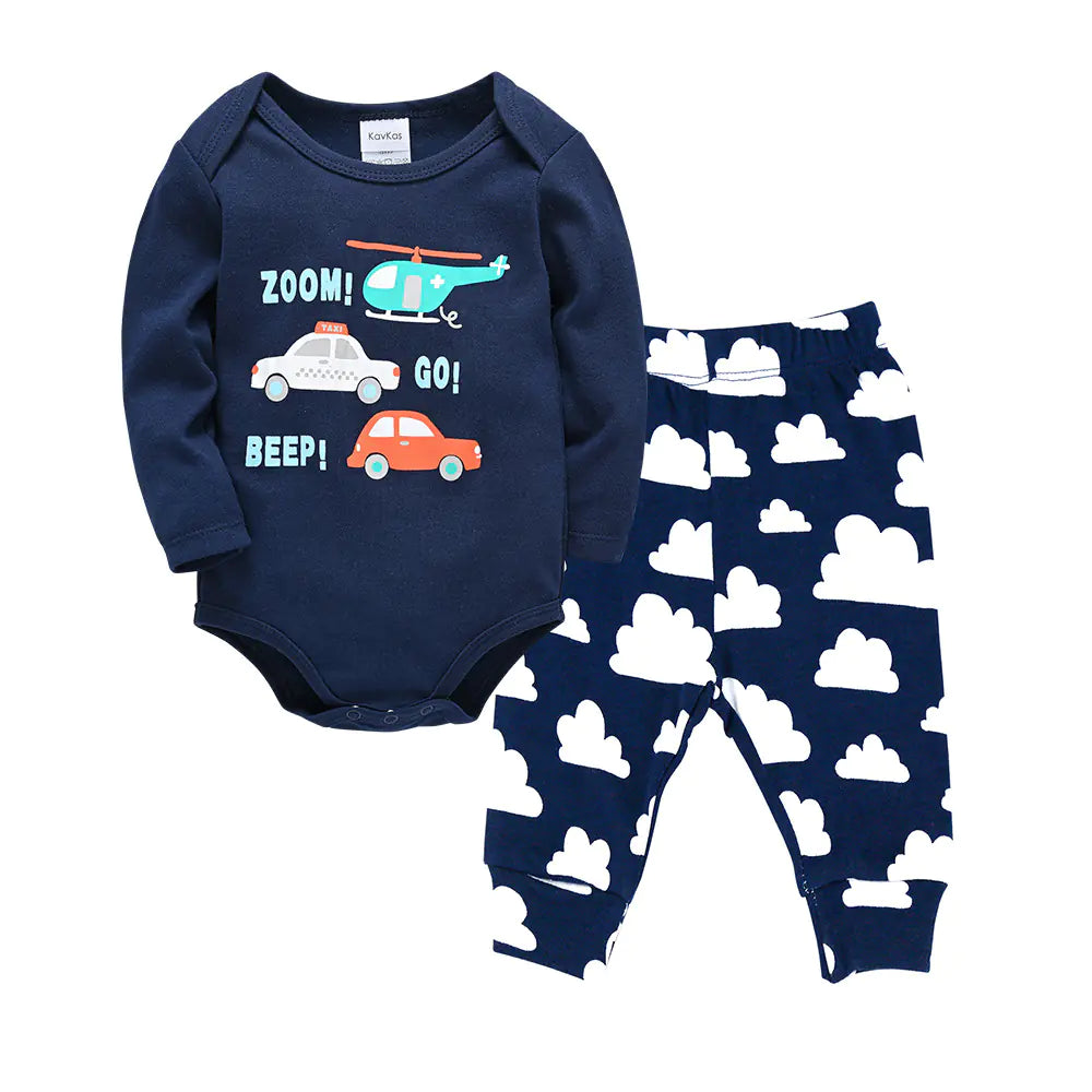 2020 Summer Kids Outfit Set - Cotton Short Sleeve Top