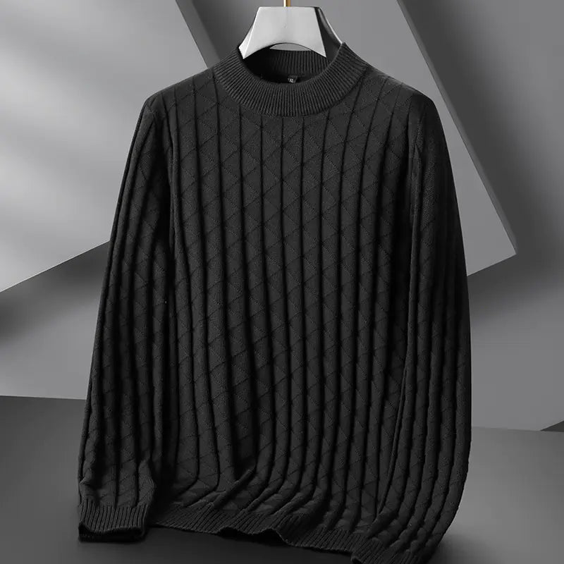 Men's Plus Size Round Neck Knit Sweater